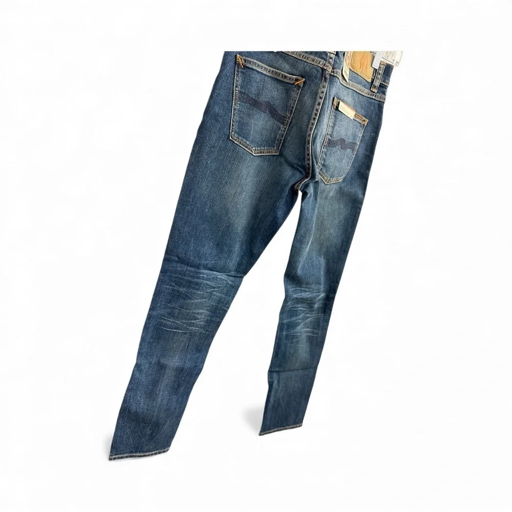 Nudie Jeans Dark Blue Slim Fit Denim